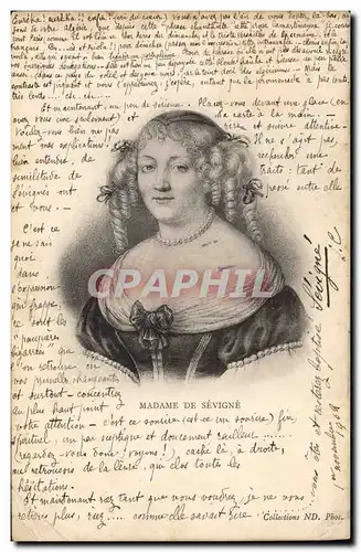 Cartes postales Madame de Sevigne