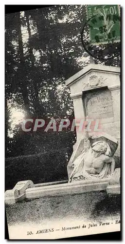 Cartes postales Amiens Monument de Jules Verne