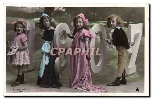 Ansichtskarte AK Fantaisie Enfants Annee 1907