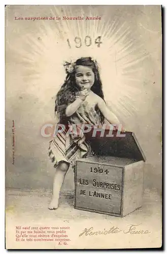 Cartes postales Fantaisie Enfant Annee 1904