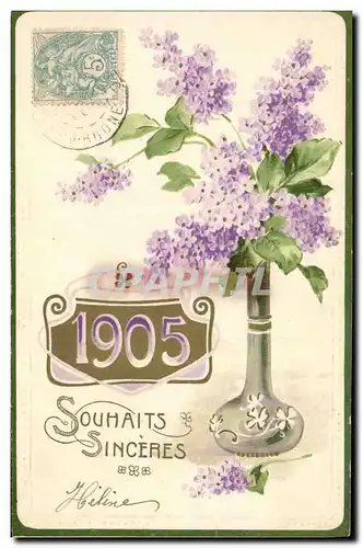 Ansichtskarte AK Fantaisie Fleurs Annee 1905