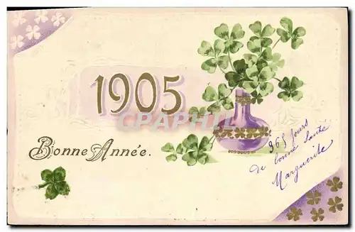 Ansichtskarte AK Fantaisie Fleurs Annee 1905 Trefles