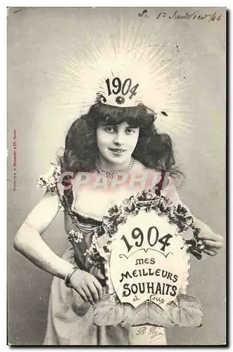 Cartes postales Fantaisie Femme Annee 1904