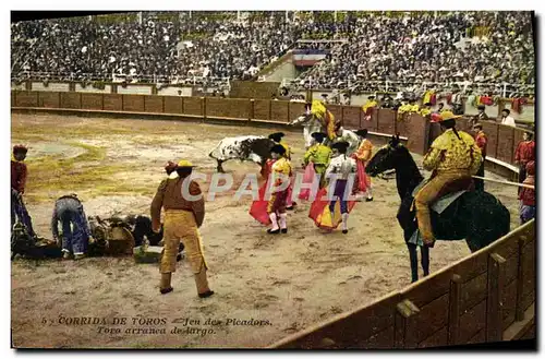 Cartes postales Corrida Course de taureaux Jeu de picadores