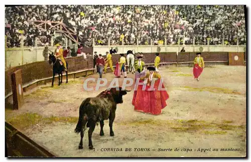 Cartes postales Corrida Course de taureaux Suerte de capa