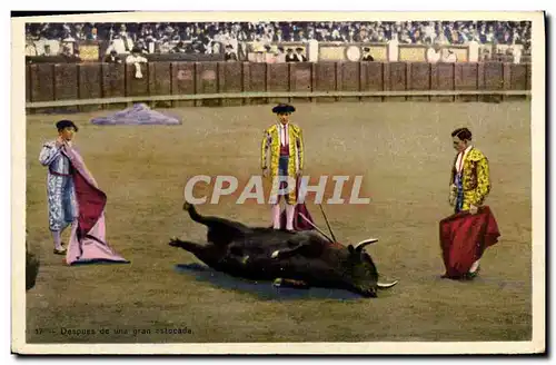 Cartes postales Corrida Course de taureaux Despues de una gran estocada