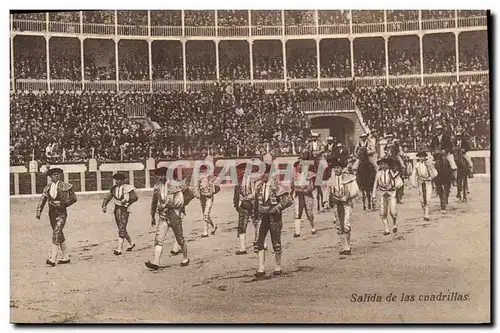 Ansichtskarte AK Corrida Course de taureaux Salida de las cuadrillas