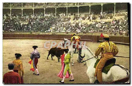 Cartes postales Corrida Course de taureaux Suerte de vara