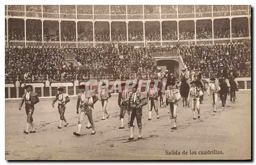 Ansichtskarte AK Corrida Course de taureaux Salida de la cuadrillas