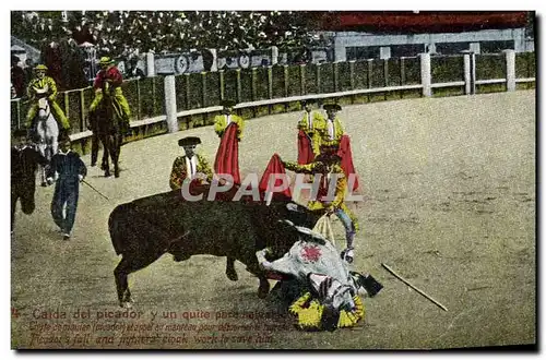 Cartes postales Corrida Course de taureaux Calida del picador