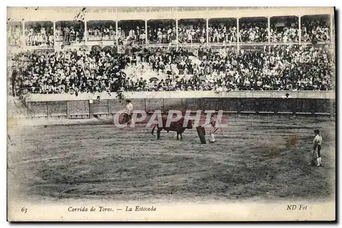 Ansichtskarte AK Corrida Course de taureaux La Estocada