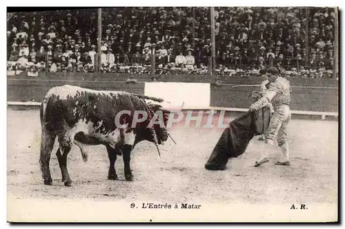 Ansichtskarte AK Corrida Course de taureaux L&#39entree a Matar