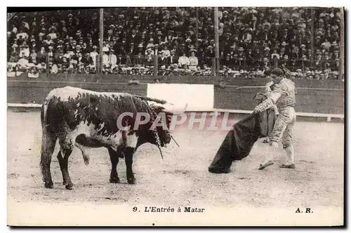 Cartes postales Corrida Course de taureaux L&#39entree a Matar