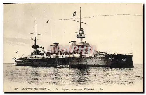 Cartes postales Bateau de Guerre Le Suffren Cuirasse d'escadre