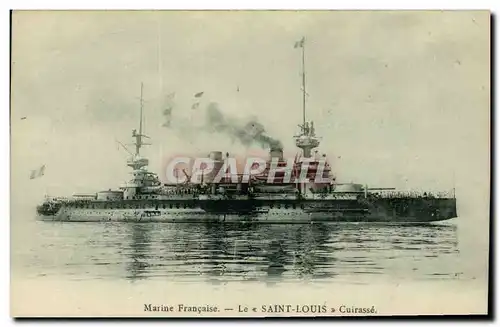 Cartes postales Bateau de Guerre Le Saint Louis Cuirasse