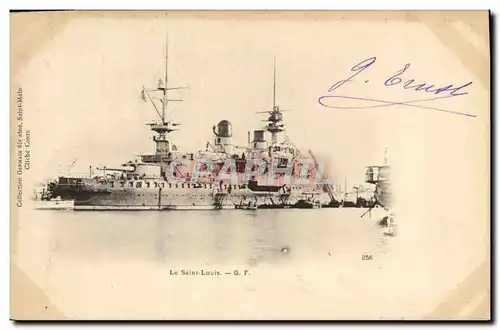 Ansichtskarte AK Bateau de Guerre Le Saint Louis