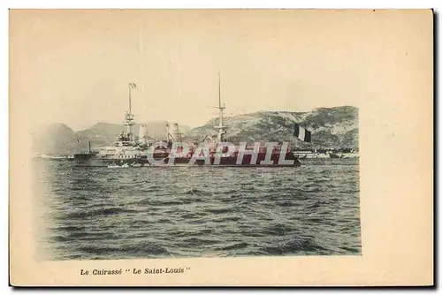 Cartes postales Bateau de Guerre Le Cuirasse Saint Louis