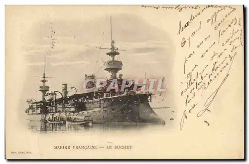 Cartes postales Bateau de Guerre le Suchet