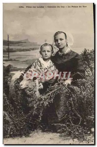 Cartes postales Folklore Filles des Landes Costume de Gap La Pointe du Raz