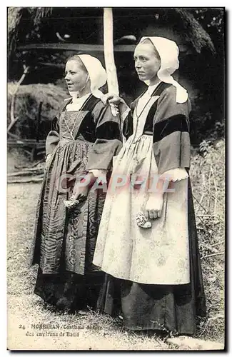 Cartes postales Folklore Morbihan Costume de fete des environs de Baud