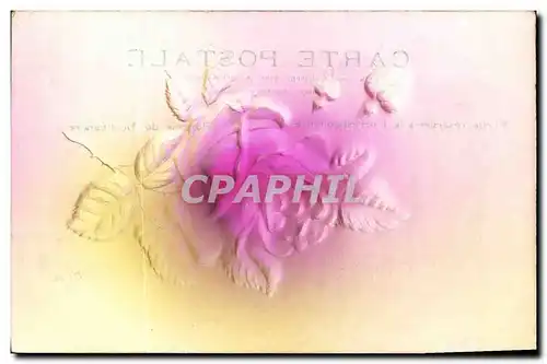 Cartes postales Fantaisie Fleurs (en relief)