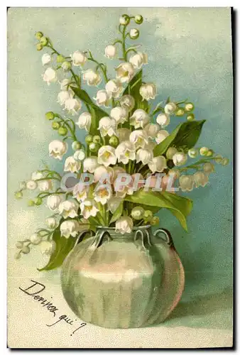 Cartes postales Fantaisie Fleurs Muguet