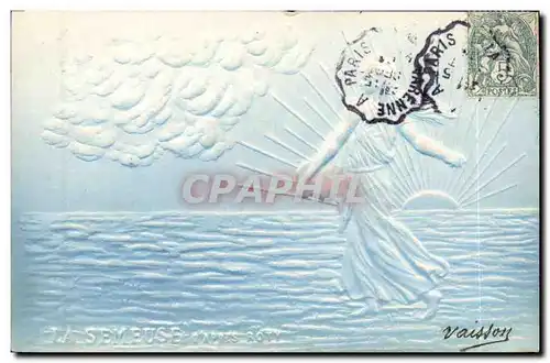 Cartes postales Fantaisie La Semeuse (en relief)