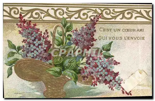 Cartes postales Fantaisie Fleurs