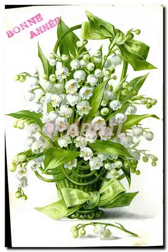 Cartes postales Fantaisie Fleurs Muguet