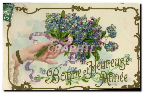 Cartes postales Fantaisie Fleurs Main