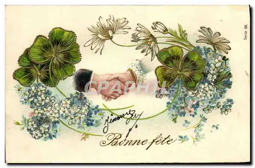 Cartes postales Fantaisie Fleurs Main