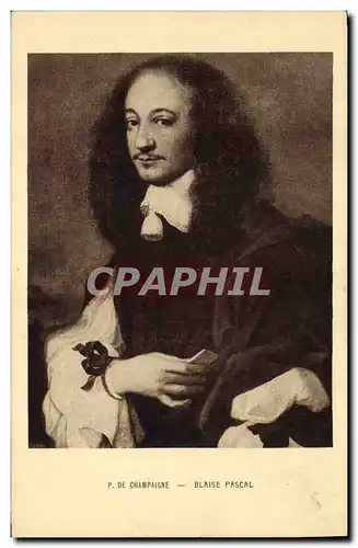 Cartes postales Philippe de Champagne Blaise Pascal