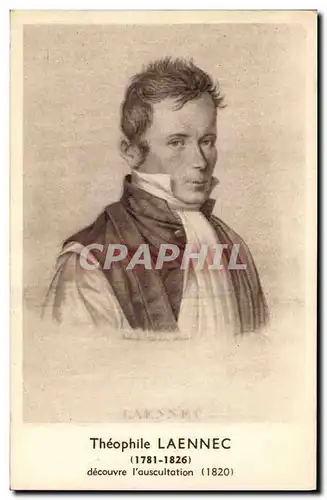 Ansichtskarte AK Theophile Laennec decouvre l&#39auscultation