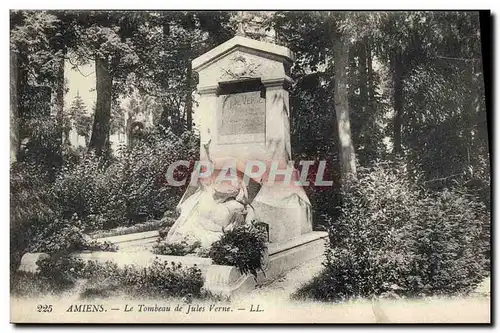 Cartes postales Amiens Le tombeau de Jules Verne