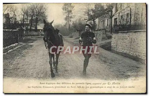 Cartes postales Cheval Equitation Hippisme Raid hippique des officiers de seconde ligne organisee par le Matin L