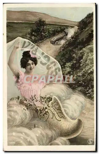 Ansichtskarte AK Fantaisie Fleurs Annee 1906 Femme