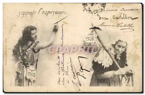 Cartes postales Fantaisie Femmes Annee 1903 1904