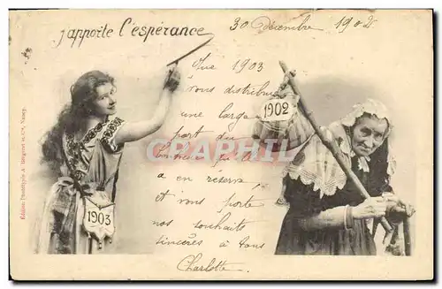 Cartes postales Fantaisie Femmes Annee 1902 1903