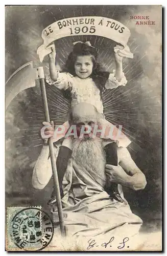 Ansichtskarte AK Fantaisie Fleurs Annee 1905 Enfant