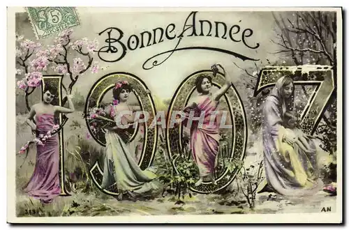 Cartes postales Fantaisie Femme Annee 1907