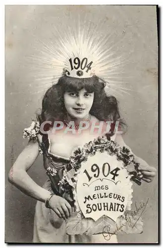 Cartes postales Fantaisie Femme Annee 1904