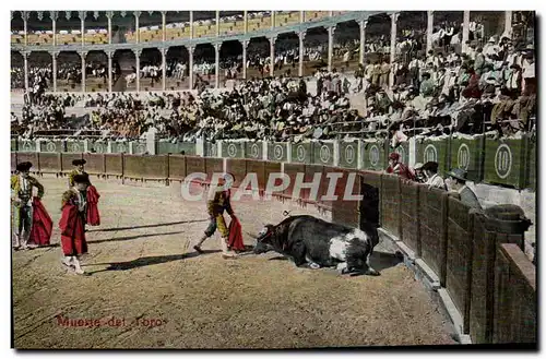 Cartes postales Corrida Course de taureaux Pase de muleta Banderillas