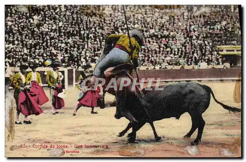 Cartes postales Corrida Course de taureaux Une buena Vara