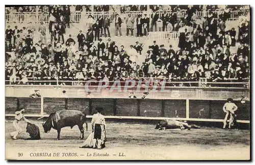 Ansichtskarte AK Corrida Course de taureaux La estocada