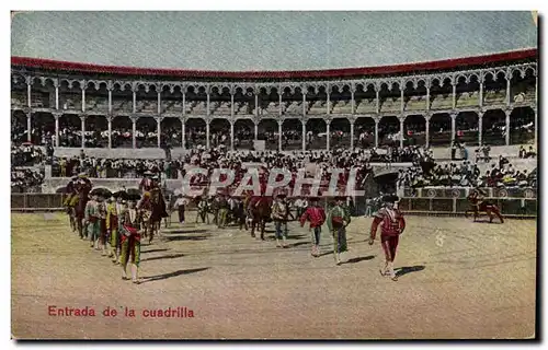 Cartes postales Corrida Course de taureaux Entrada de la cuadrilla