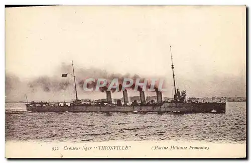 Ansichtskarte AK Bateau de Guerre Croiseur leger Thionville