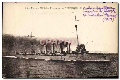 Cartes postales Bateau de Guerre Thionville