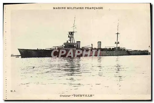 Cartes postales Bateau de Guerre Croiseur Tourville