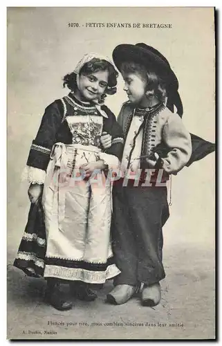 Ansichtskarte AK Folklore Petits enfants de Bretagne