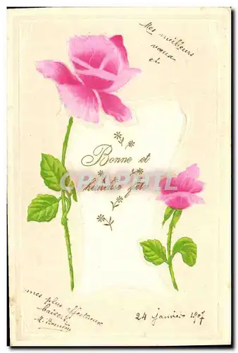 Cartes postales Fantaisie Fleurs